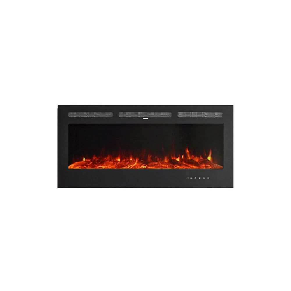 Recessed & Wall Mounted Electric Fireplace – 12 Flame Colours, 5120 BTU/h & Remote Control (40/50/60/70/80 Inch)