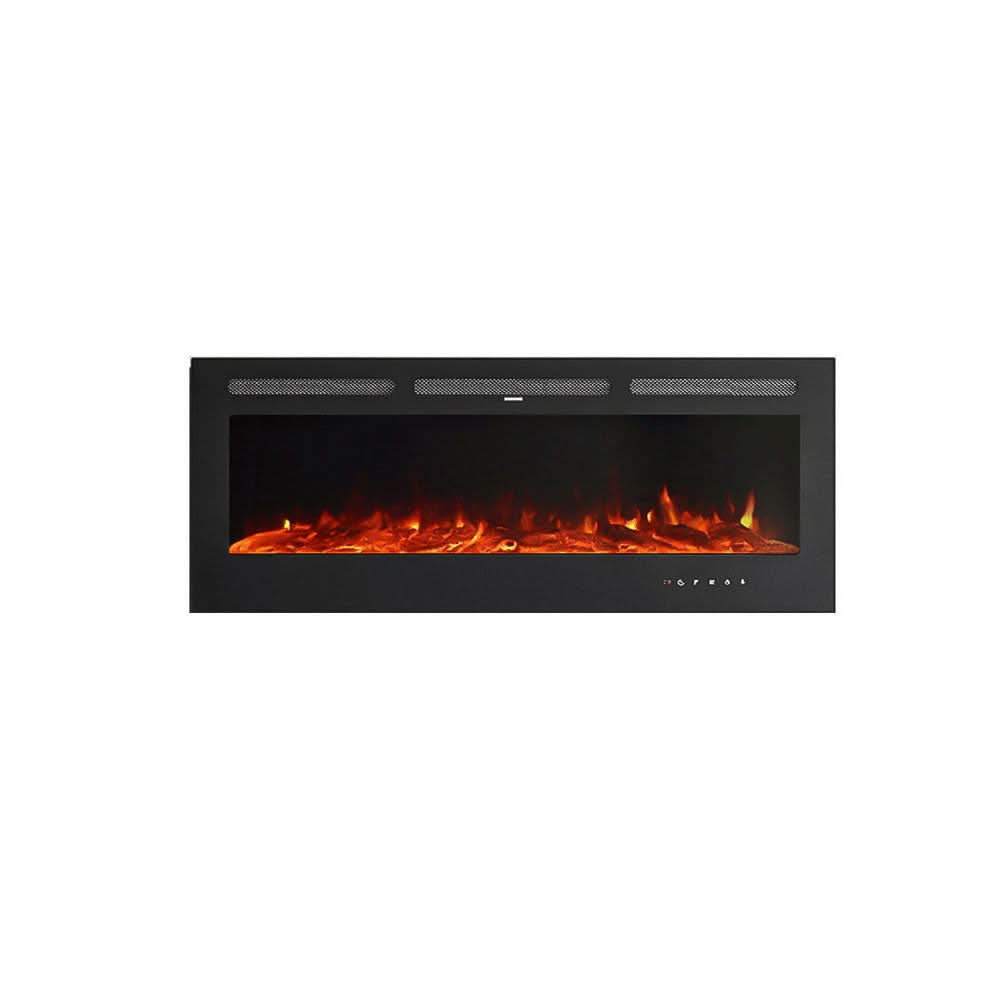 Recessed & Wall Mounted Electric Fireplace – 12 Flame Colours, 5120 BTU/h & Remote Control (40/50/60/70/80 Inch)