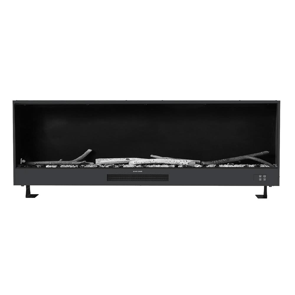 Recessed & Wall Mounted Electric Fireplace – 12 Flame Colours, App & Remote Control (33/46/58 Inch)