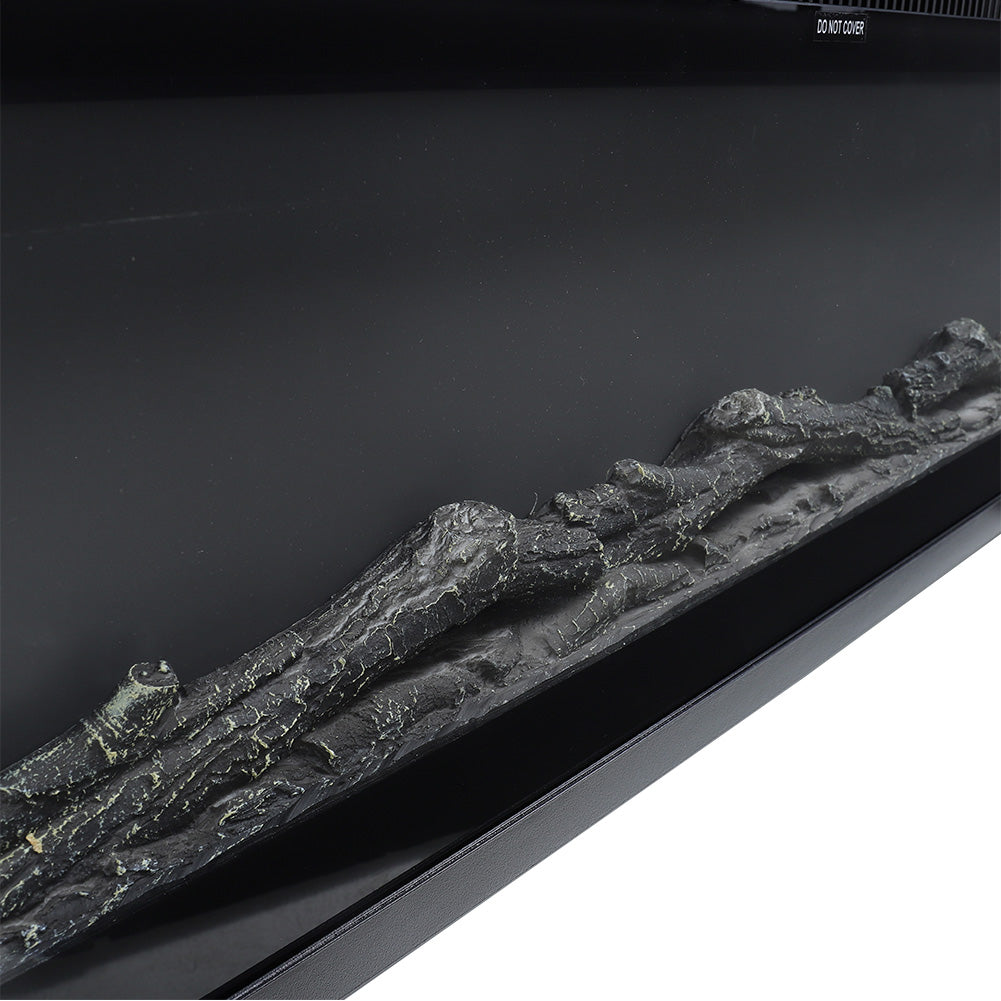 Recessed & Wall Mounted LED Electric Fireplace – 12 Flame Colours, Thermostat & Remote (40/50/60 Inch)