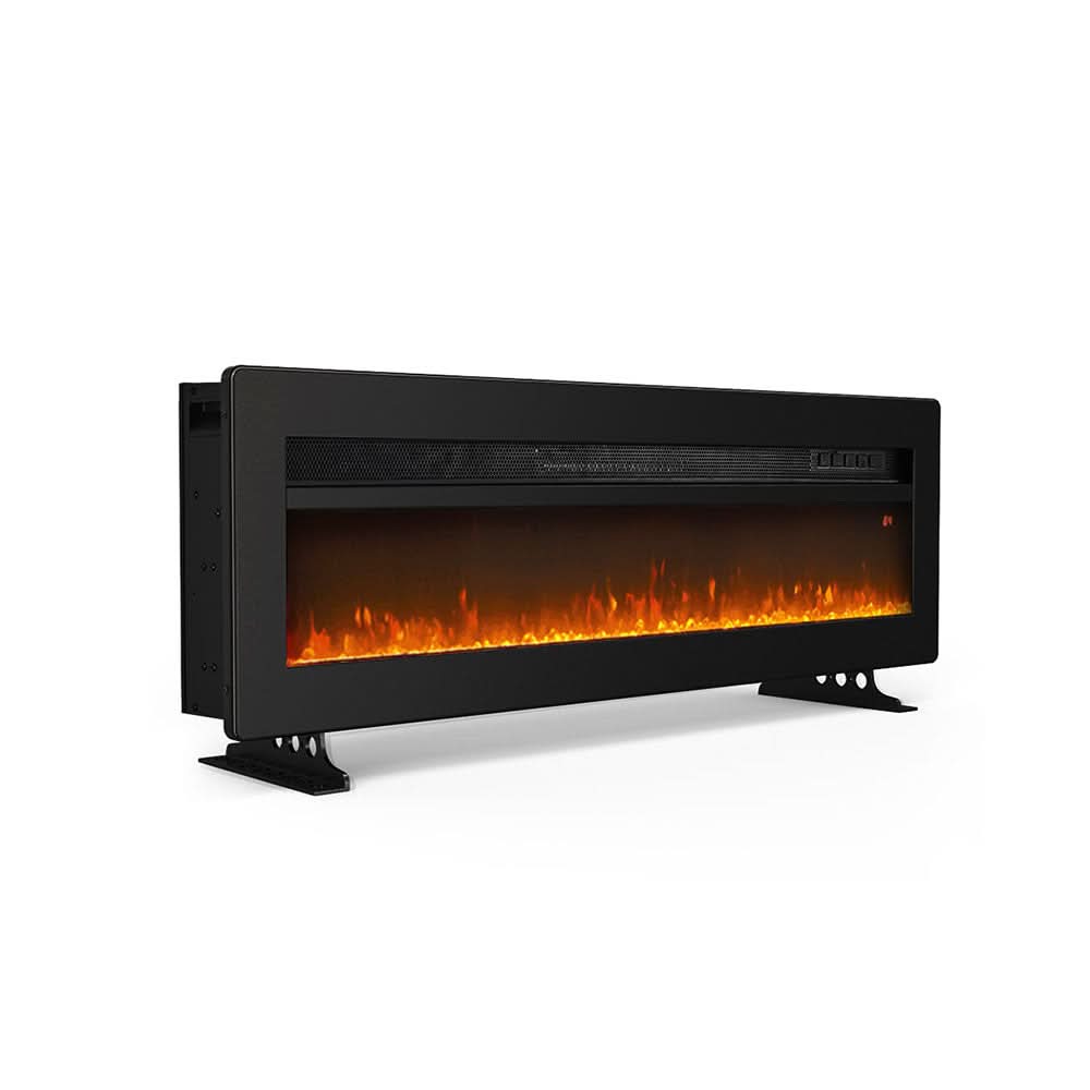 3-in-1 Recessed, Wall Mounted & Freestanding Electric Fireplace – 12 Flame Colours, 900W/1800W (40/50/60/70 Inch)
